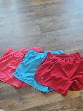 lululemon athletica Women's Athletic Shorts in Red, Pink, Blue